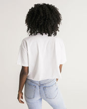 Load image into Gallery viewer, Black Is the problem Women&#39;s Lounge Cropped Tee
