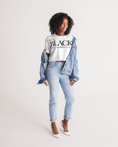 Black Is the problem Women's Lounge Cropped Tee